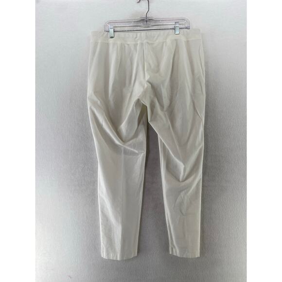 Eileen Fisher Washable Crepe Pants Size Large White - Picture 3 of 7